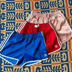adidas Women's Athletic Shorts - Blue, Red, Pink